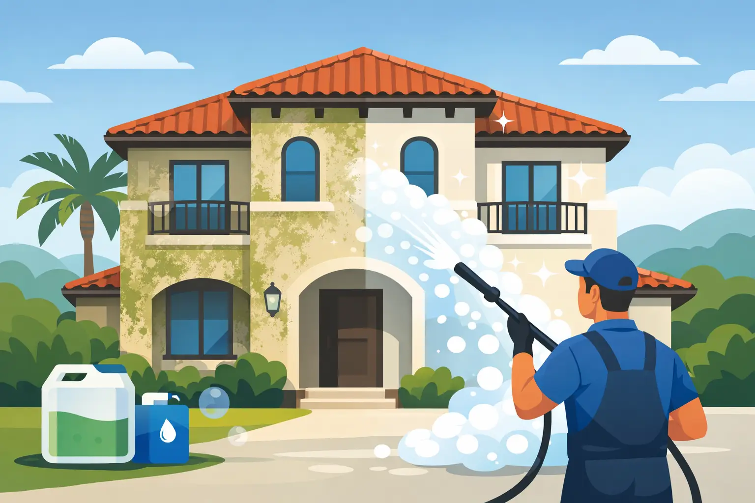 Soft Washing for Stucco Homes Protects Your Finish
