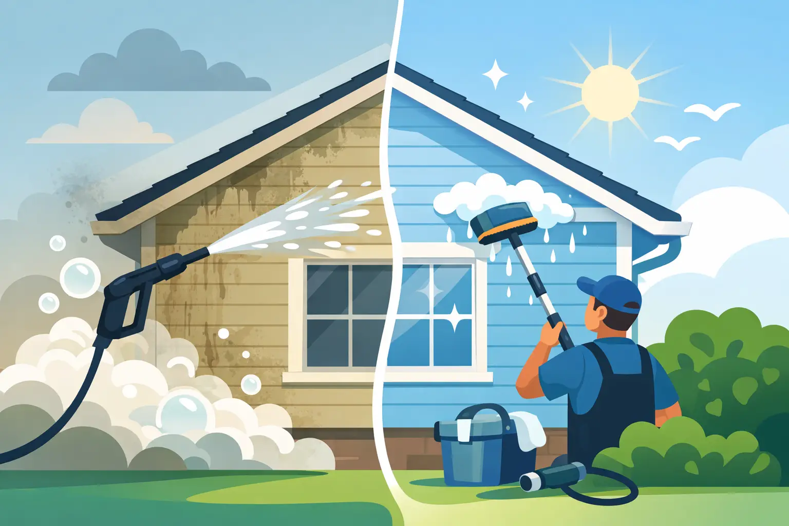 House Washing Methods That Protect Your Exterior