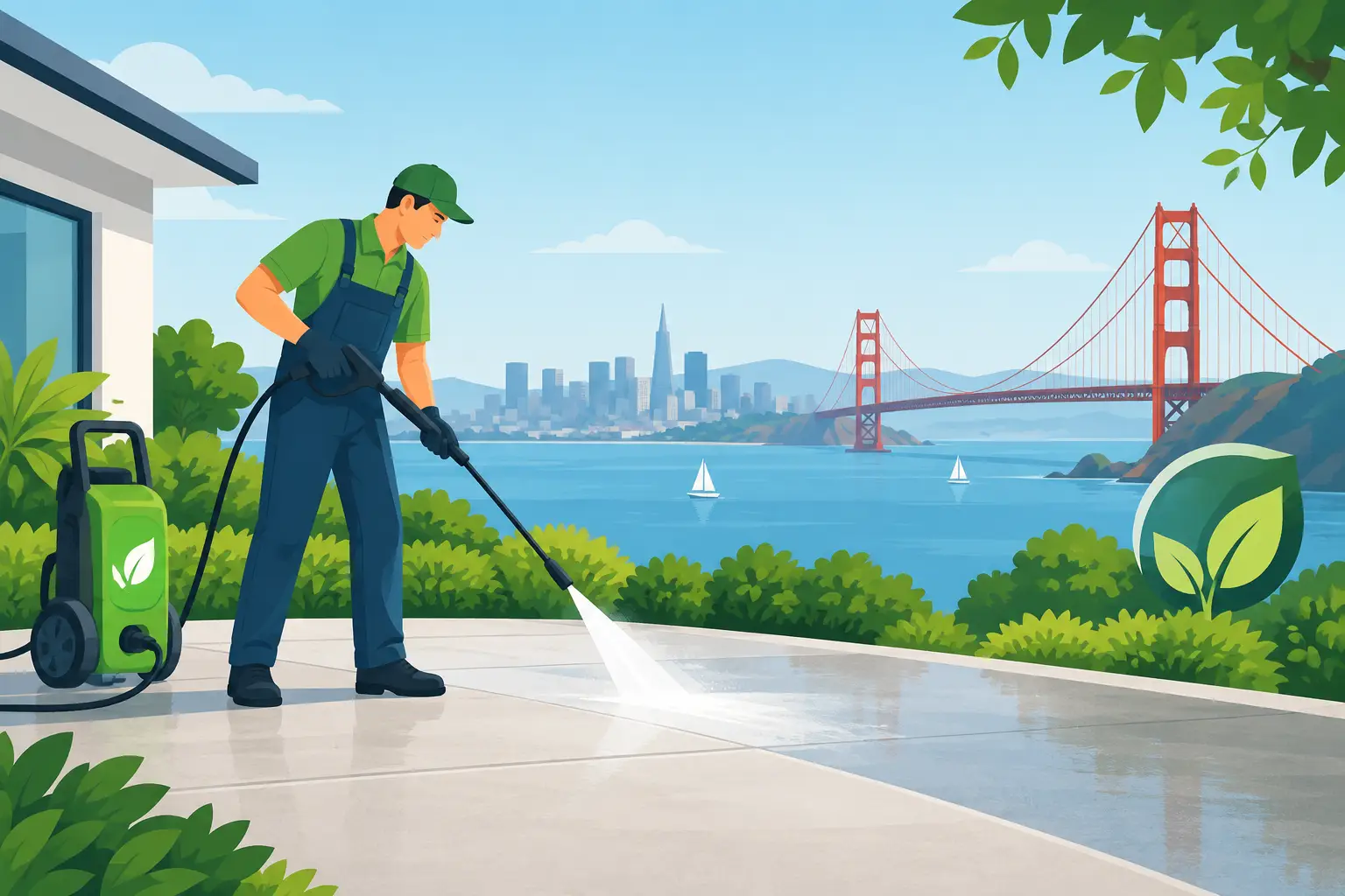 Eco Friendly Pressure Washing Service for Bay Area