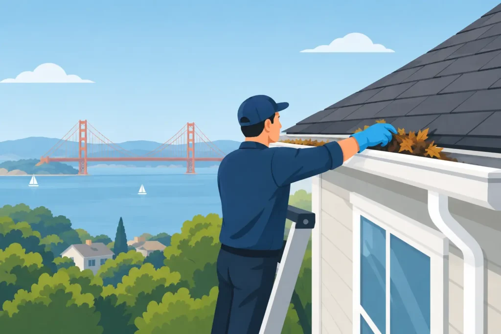 When to Clean House Gutters in the Bay Area